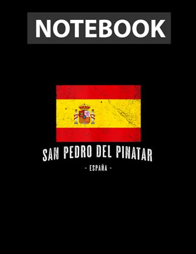 San Pedro del Pinatar, Spain | ES Flag City - Bandera Ropa - College Ruled Notebook 8.5x11 inch