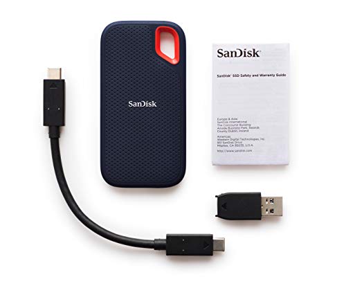 SanDisk Extreme SSD portátil 500GB - hasta 550MB/s velocidad de lectura