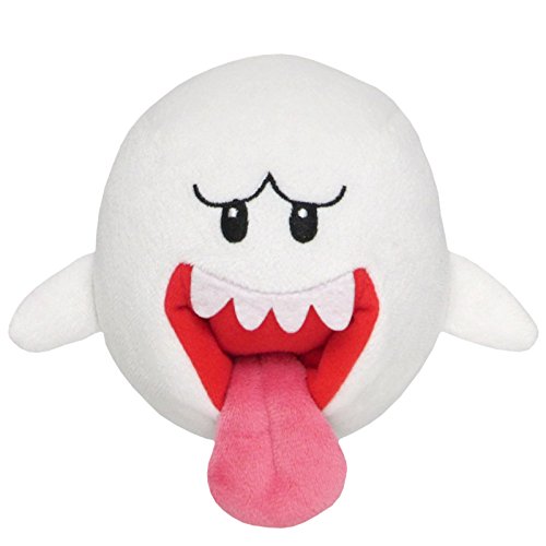 Sanei Super Mario All Star Collection 4" Ghost Boo Plush, Small