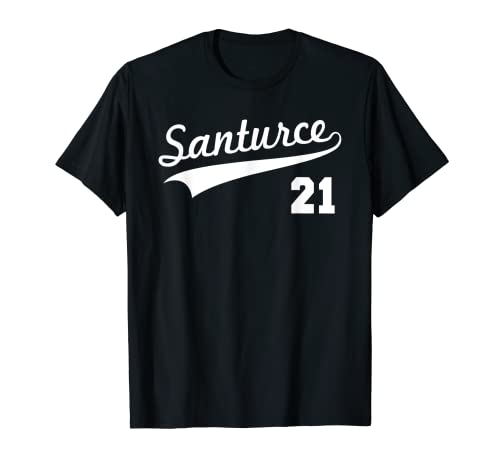 Santurce 21 Puerto Rico Béisbol Boricua Hombres Mujeres Camiseta