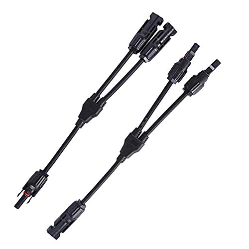 SARONIC 1 par de conectores tipo Y para cable solar fotovoltaico, conectores macho hembra M/F/F y F/M/M Y2-1