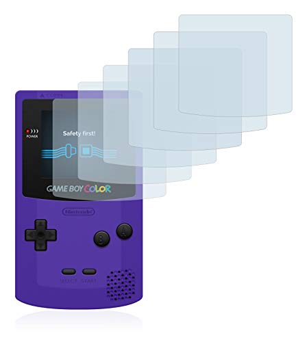 savvies Protector Pantalla Compatible con Nintendo Gameboy Color (6 Unidades) Película Ultra Transparente