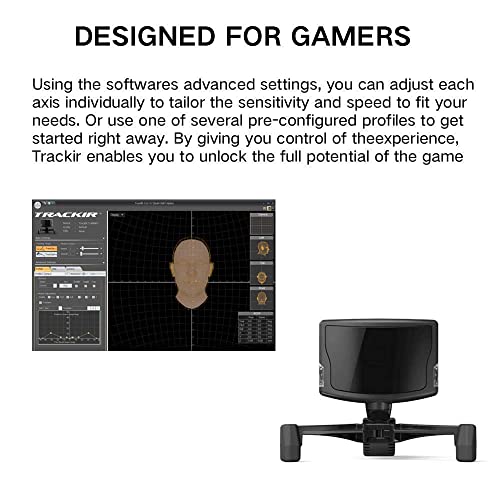 SBKDPT Head Posture Traker, Trackir 5tracknp 5 6dof Head Tracking Gaming, Sistema de Seguimiento infrarrojo Profesional