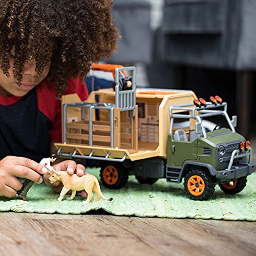 Schleich 42475 Wild Life Play Set - Camión de salvamento, juguetes a partir de 3 años