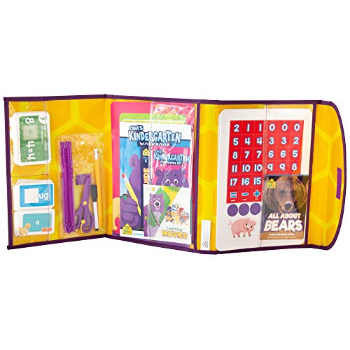 School Zone - Oba’s Kindergarten Learning Pack - Ages 5-6, Workbook, Flash Cards, Early Reading Books, Math, Writing Skills, Write & Reuse, Educational Games, Carrying Case, Pencil & Wipe-Clean Marker