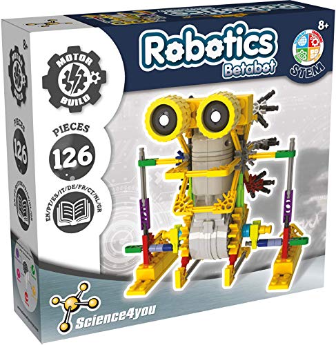 Science4you Robotics Betabot - Kit Robotica para Niños con 126 Piezas, Construye tu Robot Interactivo, Construcciones para Niños, Robot para Montar, Juegos Educativos Niños 6 7 8 9 10 - 14 Años
