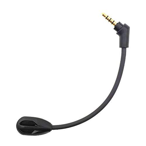 sciuU Micrófono Boom Mic compatible con Kingston HyperX Cloud Flight / Flight S Cascos de Gaming inalámbricos HX-HSCF-BK, Micrófono flexible cancelación de ruido con Conector de 3,5mm