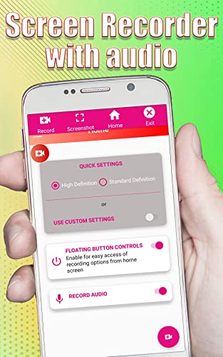 Screen Recorder Pro with internal audio & Screenshot