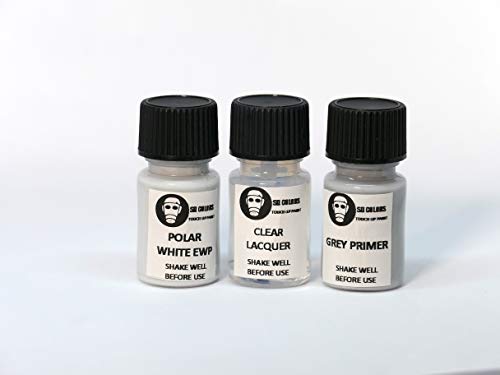 SD COLORS Pintura para retocar blanca Polar, 8 ml, para reparación de arañazos, código de color EWP, color blanco