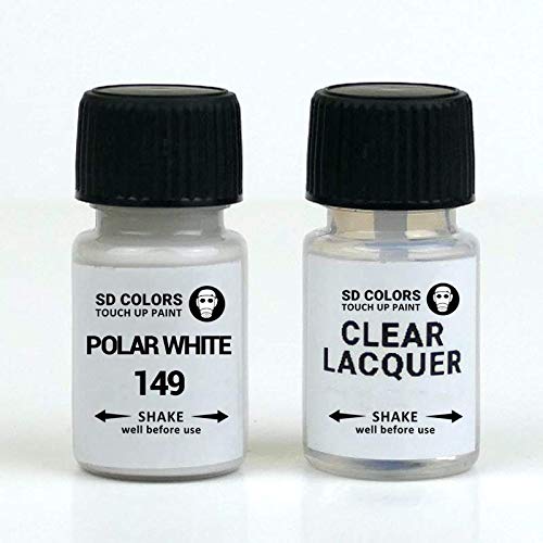 SD COLORS POLAR WHITE 149/9149 - Bolígrafo de pintura para retocar (8 ml, para MB MERCEDES-BENZ C CLA GLA CLA CL (PINTURA+LACQUER)