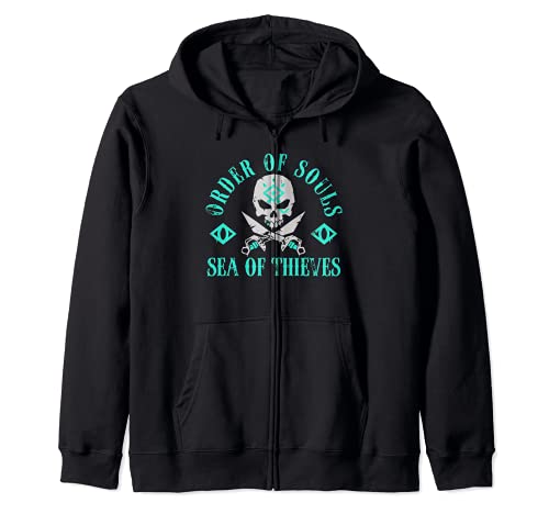 Sea of Thieves Order Of Souls Skull Crossed Swords Sudadera con Capucha