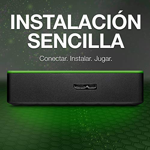 Seagate Game Drive para Xbox, 2 TB, Disco duro externo, HDD portátil, diseñado para Xbox One, y 2 años de servicios Rescue (STEA2000403)