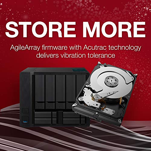 Seagate Technology IronWolf, 4TB, NAS, Disco duro interno, HDD, CMR 3,5" SATA 6 Gb/s, 5900 r.p.m., caché de 64 MB para almacenamiento conectado a red RAID (ST4000VN008) Plateado