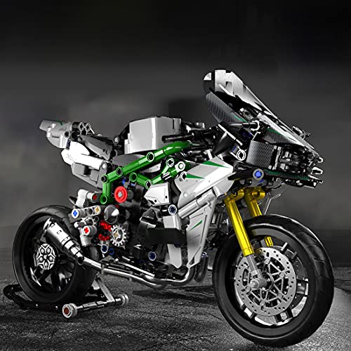 SENG Juego de construcción de bloques de construcción para motocicleta, 865 piezas, personalizado, para moto de carreras, todoterreno, modelo de motocross, compatible con Lego