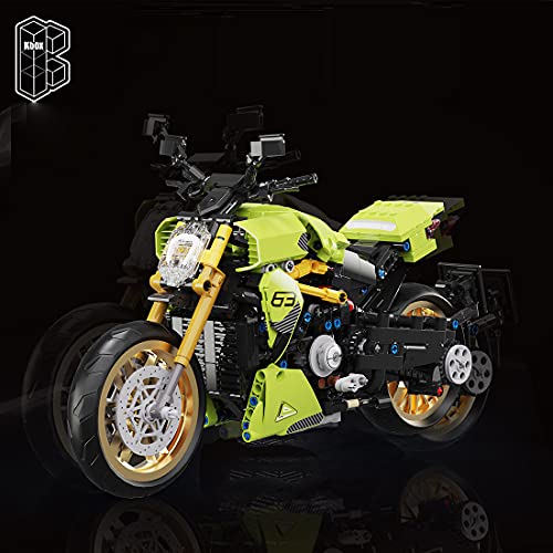 SENG Juego de construcción para motocicleta, 1018 piezas personalizadas, para moto de carreras, todoterreno, modelo de motocross, compatible con Lego