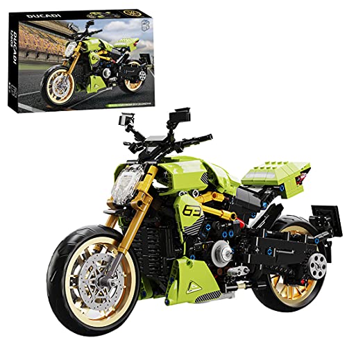 SENG Juego de construcción para motocicleta, 1018 piezas personalizadas, para moto de carreras, todoterreno, modelo de motocross, compatible con Lego