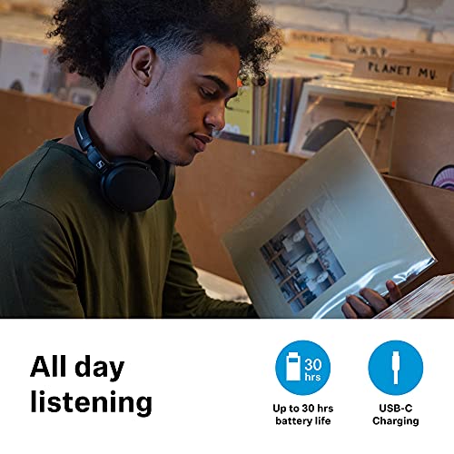Sennheiser Auricular HD 350BT Wireless Plegable, Alrededor de la oreja, Negro