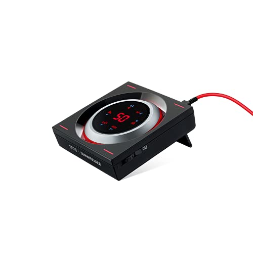 Sennheiser GSX 1200 Pro Amplificador de audio para videojuegos, Color negro y rojo