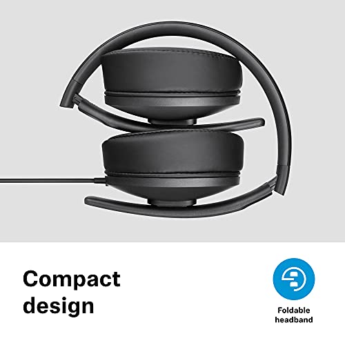 Sennheiser HD 300 Auriculares Circumaurales, Ligeros y Plegables, Color Negro, Talla Única
