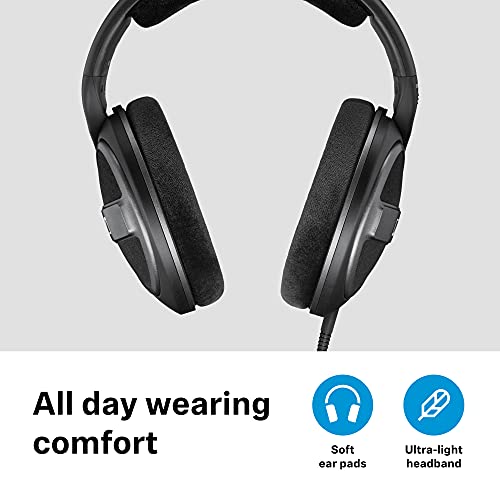 Sennheiser HD 559 - Auriculares de diadema abierto (6.3 mm), color negro