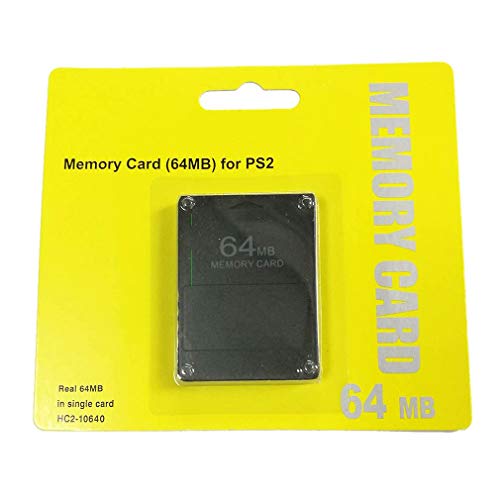 Sensiabl Tarjeta De Memoria Con Capacidad Suficiente Tarjeta De Almacenamiento Compatible Con PS2 Accesorios Electrónicos Negro 64M