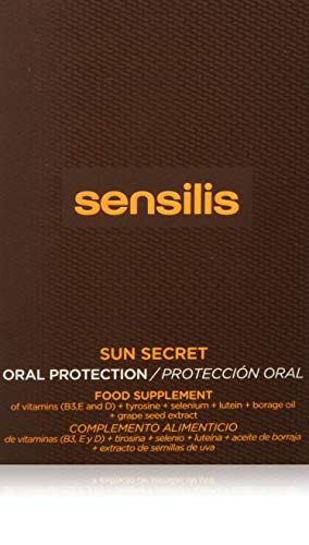 Sensilis - Sun Secret - Complemento Alimenticio de Protección Solar vía Oral - 30 Cápsulas