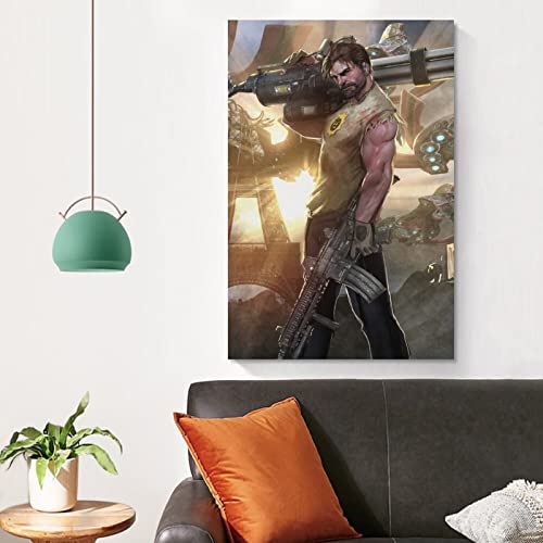 Serious Sam - Póster de 4 juegos para decoración de pared, decoración de habitación, para dormitorio, decoración de pared, regalos para hombres y mujeres, póster e impresiones de 30 x 45 cm