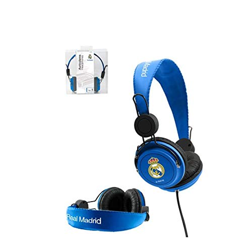Seva Import Real Madrid Auriculares Casco, Azul, Talla Única
