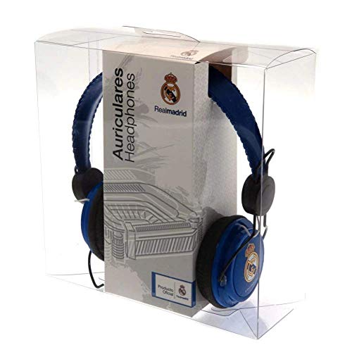 Seva Import Real Madrid Auriculares Casco, Azul, Talla Única