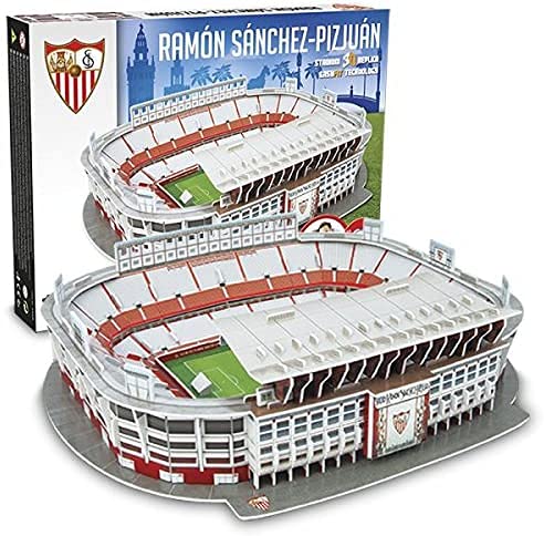 Sevilla FC Nanostad, Puzzle 3D Estadio Sánchez Pizjuán Standard de Sevilla (34455), Multicolor (Kick Off Games 1)