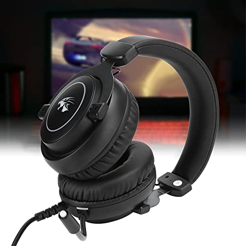 SH-RuiDu 3. Auriculares con cable para juegos de 5 mm Auriculares estéreo con reducción de ruido para Xbox One/PS4/PC