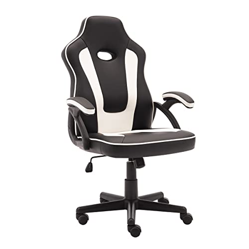 SHA XiaZhi Silla de Juegos, Silla de Oficina de Carreras con Respaldo Alto Reclinable, Ajuste de Altura de la Silla de Escritorio de Computadora Ergonómica de Cuero, Silla de Videojuegos de PC
