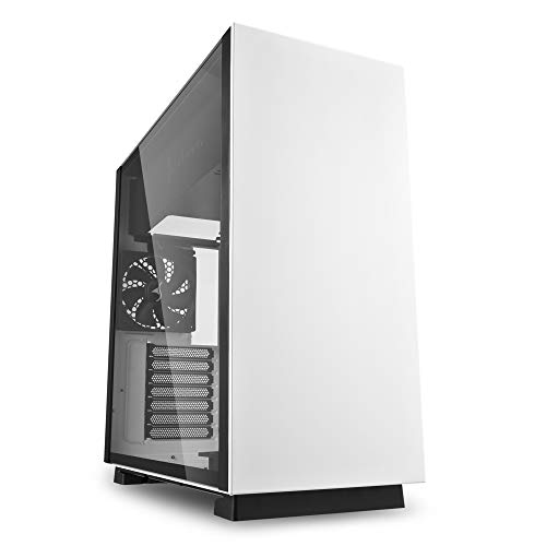 Sharkoon PURE STEEL - Caja de Ordenador, PC Gaming, Semitorre ATX, Blanco