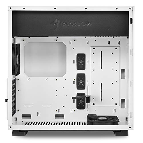 Sharkoon PURE STEEL - Caja de Ordenador, PC Gaming, Semitorre ATX, Blanco