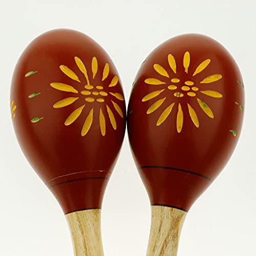 sharprepublic 2 Piezas Maracas Sand Egg Shaker Baby Toddlers Kids Percussion Rhythm Toy - Rojo