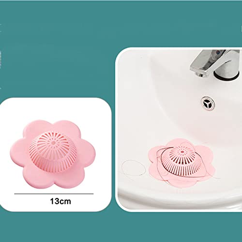 ShenMiDeTieChui Tamitas de Fregadero de 10 Piezas, Tapones de Drenaje/del Piso Tapa Desodorante enchufes Universal for Evitar, Cocina, baño, tamiz Floral Creativo (Color : B)