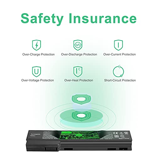 Shentec 4400mAh CC06 CC06XL CC09 Batería Laptop para HP EliteBook 8460p 8460w 8470p 8470w 8560p 8560w 8570p ProBook 6360b 6460b 6465b 6470b 6560b 6565b 6570b 628664-001 628666-001 [6Celdas/10,8V]