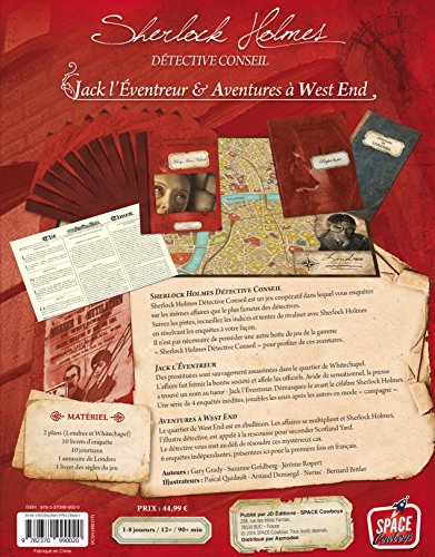 Sherlock Holmes : Jack L’Éventreur & Aventures À West End | Juego de mesa | Edición Francesa