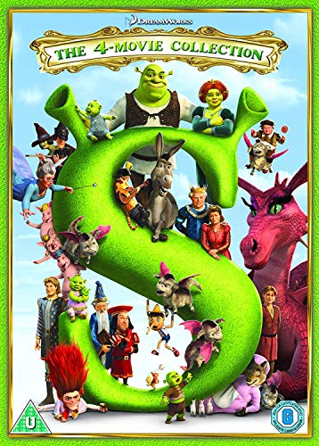 Shrek/ Shrek 2/ Shrek The Third/ Shrek Forever After - 2018 Artwork Refresh (4 Dvd) [Edizione: Regno Unito]