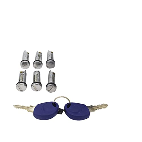 Shutters 2996076 2996075 2992551 2991727 BARRIL DE LA PUERTA Encajar PARA IVECO DAILY 2000-2012 (Color : Blue Keys)