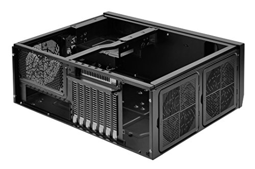 SilverStone SST-GD09B - Grandia HTPC ATX Carcasa de ordenador, Rendimiento silencioso con alto flujo de aire, negro