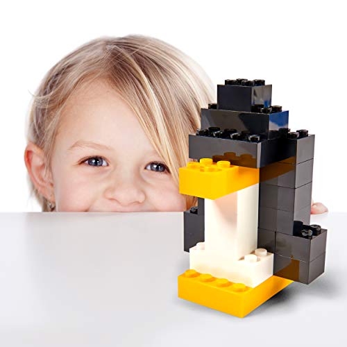 Simba 104114202 Blox 300 Bloques de construcción para niños a Partir de 3 años, Bloques de 8 Puntos, sin Placa Base, Totalmente Compatible, Colores Surtidos, Negro, Rojo, Blanco, Amarillo y Azul