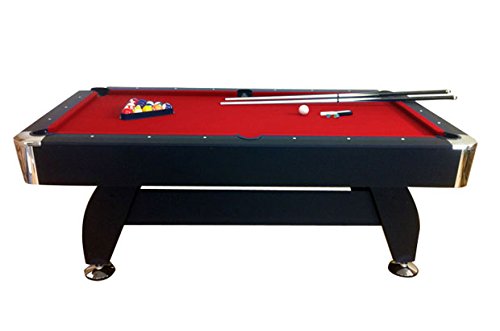 simba Mesa Billar 7ft Americano Asas TAPIZADO Rojo Accesorios INCLUIDOS Juego 188 x 96 Robusta Y Resistente Objeto Nuevo – EMBALADO