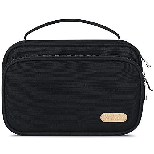 SIMBOOM Bolsa de Organizador de Correa de Reloj, Impermeable Estuche Bolsa de Almacenamiento para Correa de Smartwatch, Organizador de Banda Puede Contener 36 Bandas de Reloj - Negro