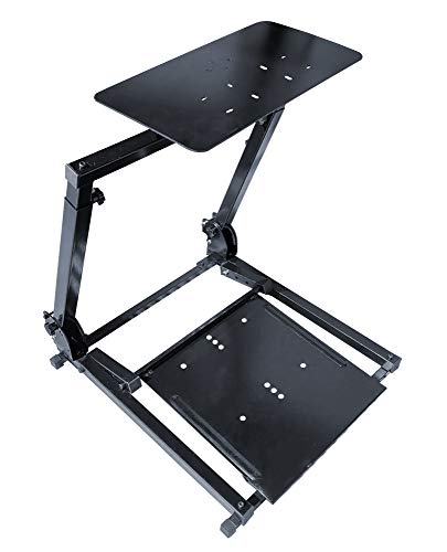 SIMONI RACING SRS/PS3 SRS/PS3-Simulador de conducción Universal Tipo Sofa, se Puede Utilizar Simplemente Desde el sofá de casa o con Cualquier Silla Gaming, Color Negro