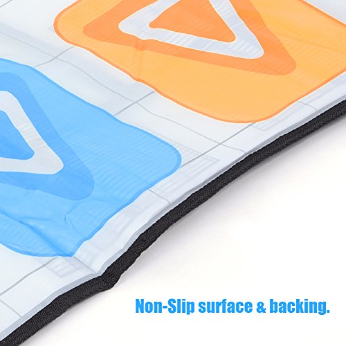 sjlerst Alfombra de Baile,Alfombrilla de Baile Antideslizante para el Hogar, Alfombrilla de Baile Antideslizante de Doble Persona para el Juego de Consola Nintendo Wii
