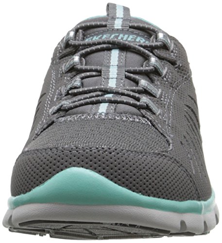 Skechers Gratis-Big Idea, Zapatillas Mujer, Charcoal Aqua, 41 EU