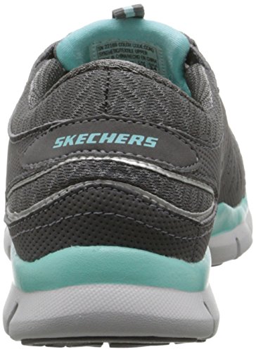 Skechers Gratis-Big Idea, Zapatillas Mujer, Charcoal Aqua, 41 EU