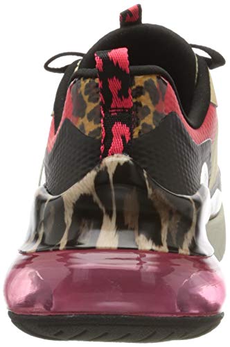 Skechers Skech-Air Stratus Super Galaxy, Zapatillas Mujer, Beige Natural Mesh Negro Hot Melt Rojo Leopard Ntbk, 39 EU