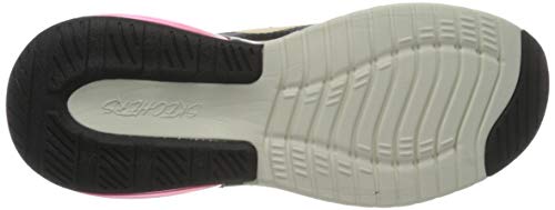 Skechers Skech-Air Stratus Super Galaxy, Zapatillas Mujer, Beige Natural Mesh Negro Hot Melt Rojo Leopard Ntbk, 39 EU
